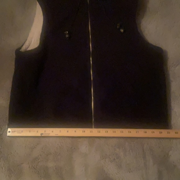 Vintage Pre-owned Coaco New York Black/Cream Women’s Fleece Vest-Size Medium - Picture 8 of 9